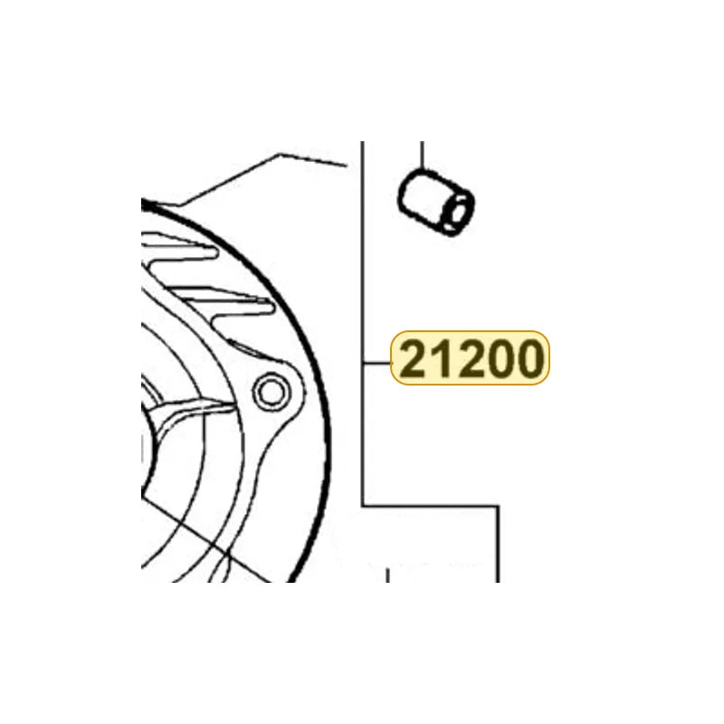 KYMCO Transmission Case Complete 21200-PWA5-900, part location on the factory exploded-view diagram