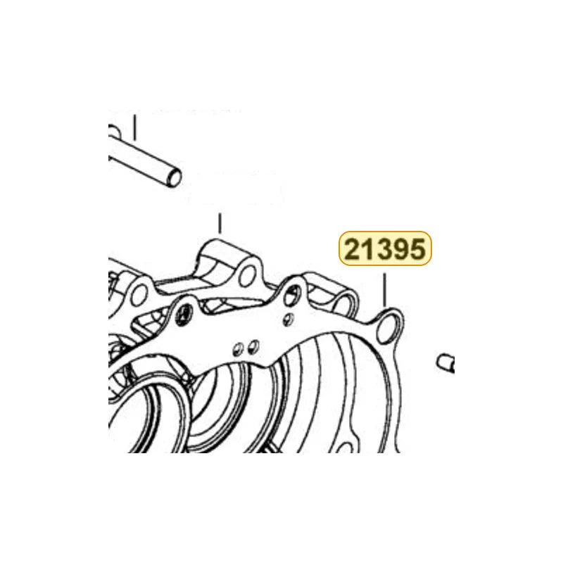 KYMCO Transmission Case @A Gasket 21395-PTA7-900, part location on the factory exploded-view diagram
