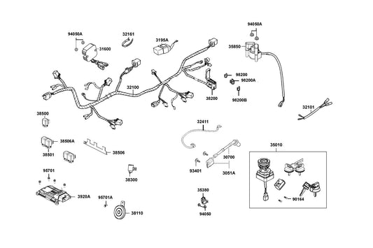 Sensor Angle Detect (D106) — 35380-ABE1-E00 — KYMCO exploded-view diagram
