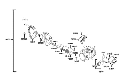 E Clip Shaft — 94540-50029 — KYMCO exploded-view diagram