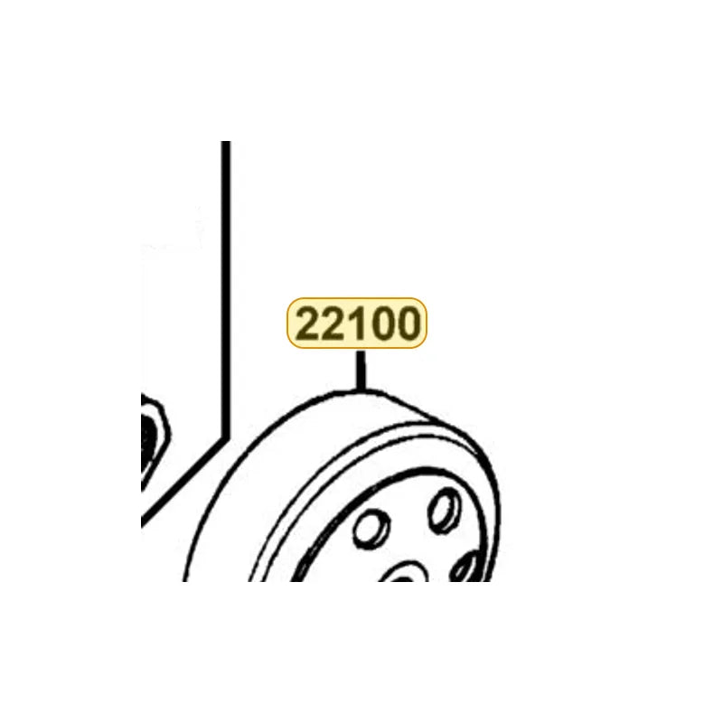 KYMCO Outer Complete Clutch 22100-KNBN-900, part location on the factory exploded-view diagram