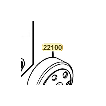KYMCO Outer Complete Clutch 22100-KNBN-900, part location on the factory exploded-view diagram