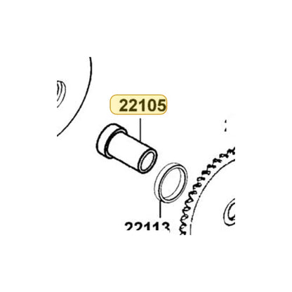 KYMCO Drive Face Boss 22105-LEK5-900, part location on the factory exploded-view diagram