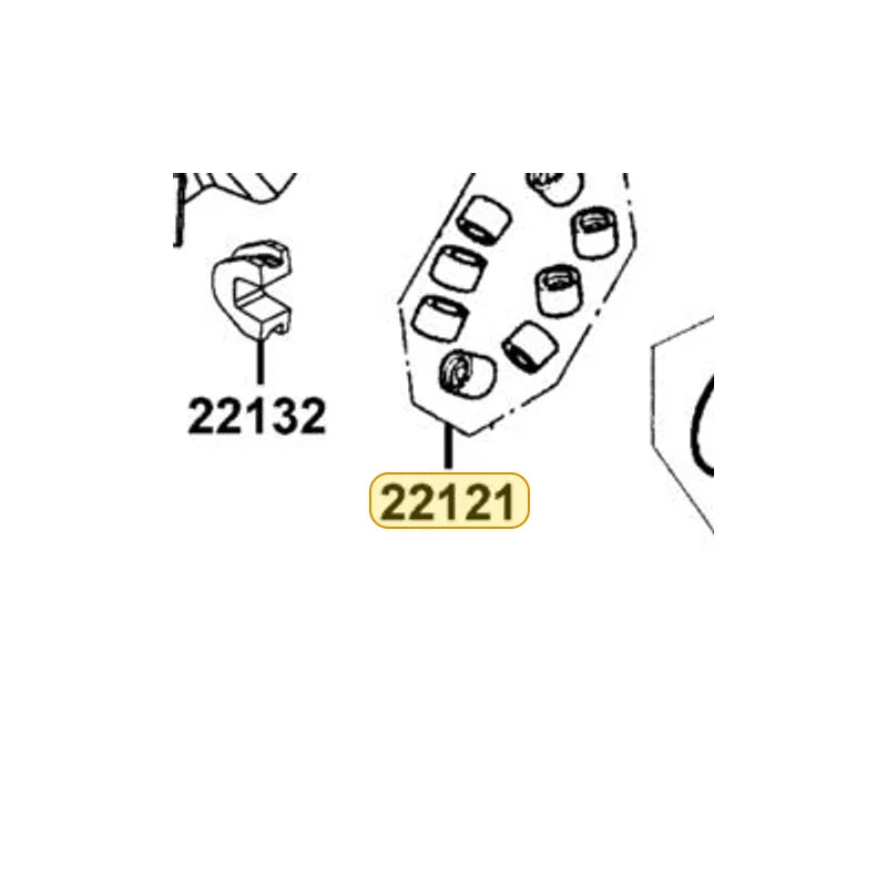 KYMCO Weight Roller Set (1Set:8Pcs) 22121-LEA7-305, part location on the factory exploded-view diagram