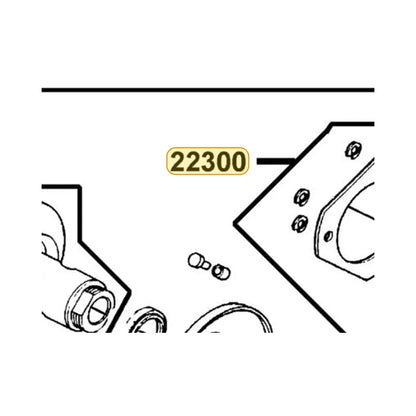 KYMCO Drive Plate Assembly 22300-KEC6-C00, part location on the factory exploded-view diagram