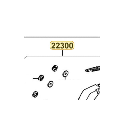 KYMCO Drive Plate Assembly 22300-KEE1-900, part location on the factory exploded-view diagram