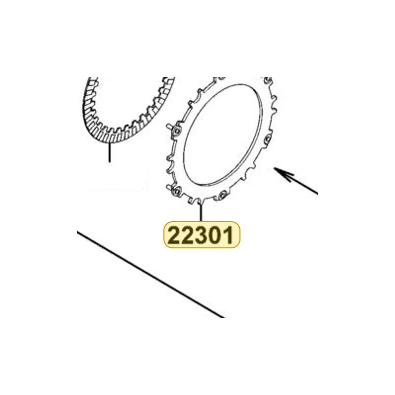 KYMCO Thrust Weight Plate 22301-LGC6-E00, part location on the factory exploded-view diagram