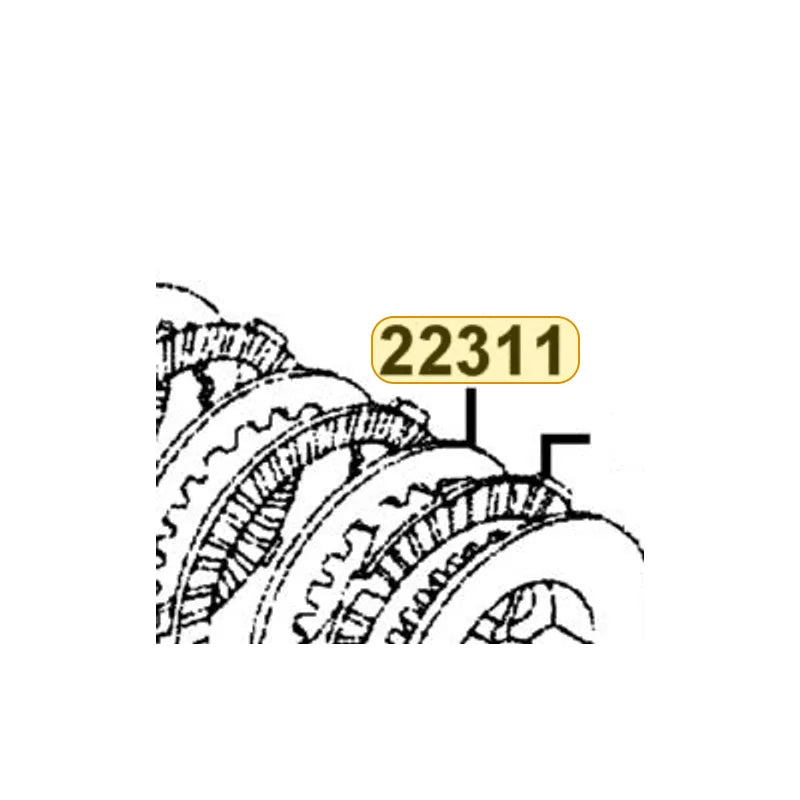 KYMCO Clutch Plate 22311-LCA7-C10, part location on the factory exploded-view diagram