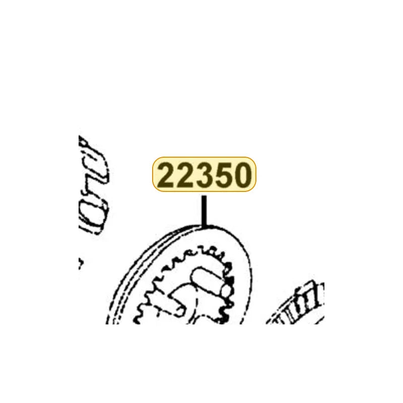 KYMCO Clutch Pressure Plate 22350-LCA7-C10, part location on the factory exploded-view diagram