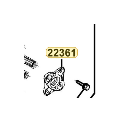 KYMCO Clutch Lifter Plate 22361-LCA7-C10, part location on the factory exploded-view diagram
