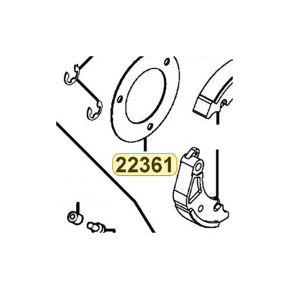 KYMCO Clutch Side Plate 22361-LEA7-C00, part location on the factory exploded-view diagram