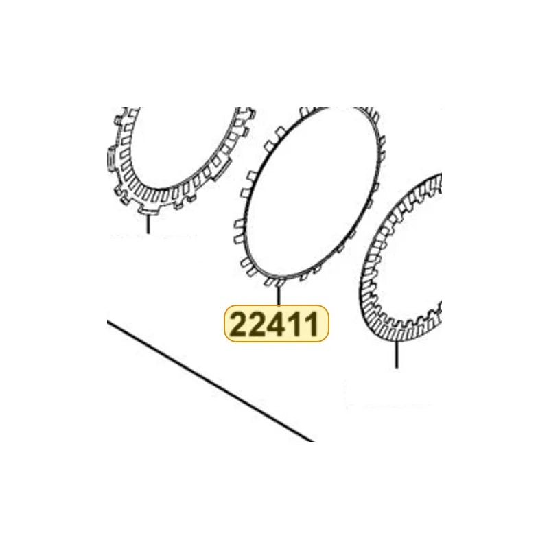 KYMCO Clutch Spring A Set (1Set:7Pcs) 22411-LGC6-305, part location on the factory exploded-view diagram