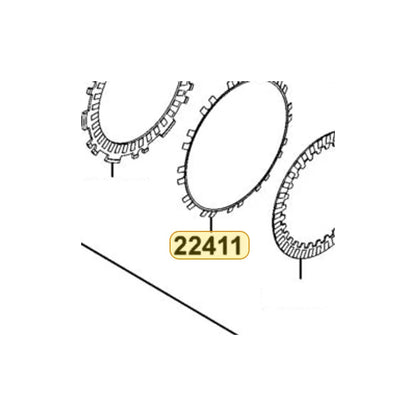 KYMCO Clutch Spring A Set (1Set:7Pcs) 22411-LGC6-305, part location on the factory exploded-view diagram