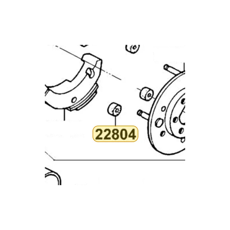 KYMCO Clutch Dumper Rubber 22804-1H48-001, part location on the factory exploded-view diagram