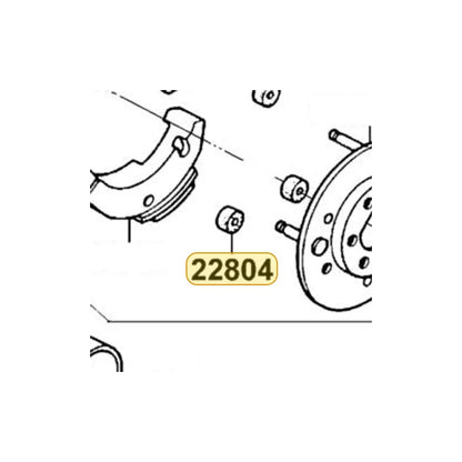 KYMCO Clutch Dumper Rubber 22804-1H48-001, part location on the factory exploded-view diagram