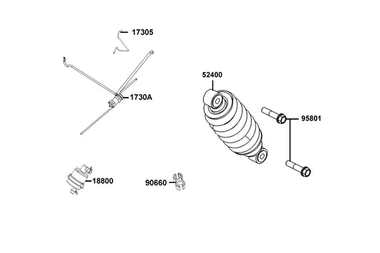 Canister-pcv Assy — 1730A-ACA5-M30 — KYMCO exploded-view diagram