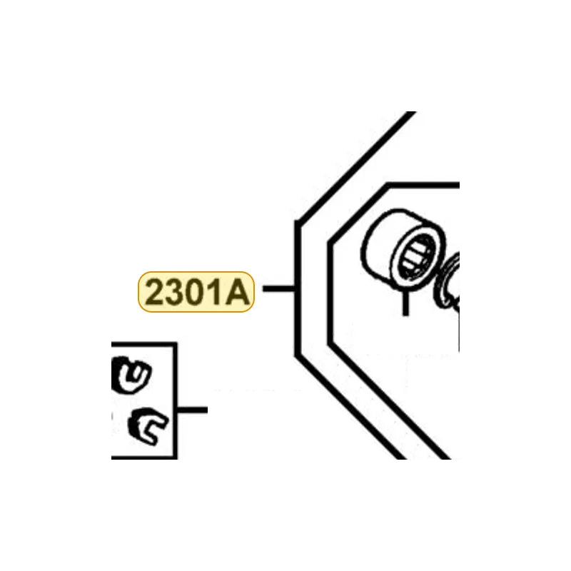 KYMCO Sub Driven Pulley Assembly 2301A-LAB4-900, part location on the factory exploded-view diagram