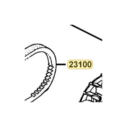 KYMCO Drive Belt 23100-KHC4-900, part location on the factory exploded-view diagram