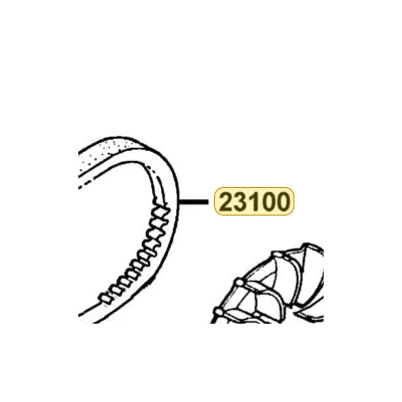 KYMCO Drive Belt 23100-KHC5-900, part location on the factory exploded-view diagram