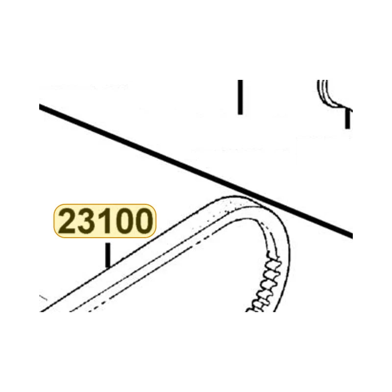 KYMCO Drive Belt 23100-LFB6-C00, part location on the factory exploded-view diagram