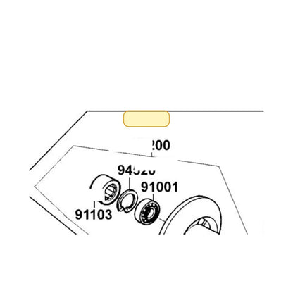 KYMCO Face Assembly Driven 23200-GAR1-220, part location on the factory exploded-view diagram
