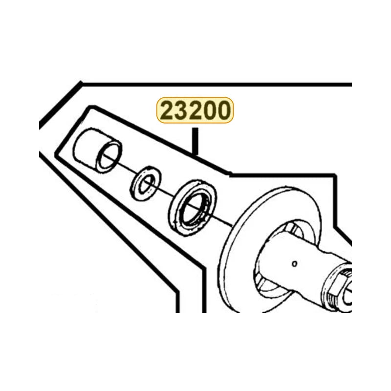 KYMCO Face Assembly Driven 23200-LDF7-E10, part location on the factory exploded-view diagram