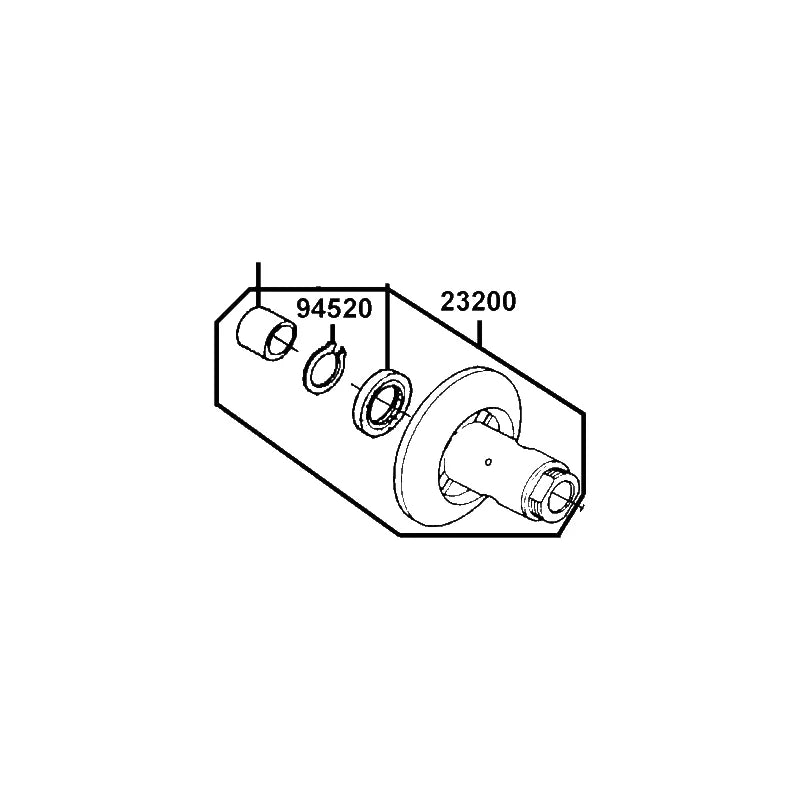 KYMCO Face Assembly Driven 23200-LKC6-900, part location on the factory exploded-view diagram