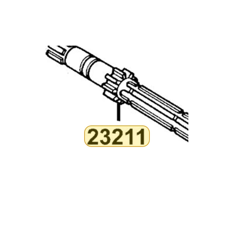 KYMCO Main Transmission Shaft 23211-KEC2-900, part location on the factory exploded-view diagram