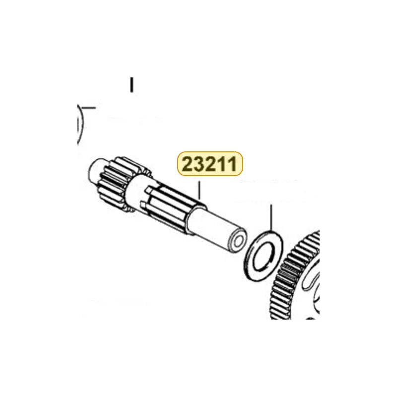 KYMCO Main Shaft 23211-LDB1-700, part location on the factory exploded-view diagram