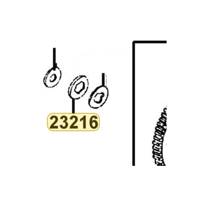 KYMCO Spline Washer 17Mm 23216-LCA7-C10, part location on the factory exploded-view diagram