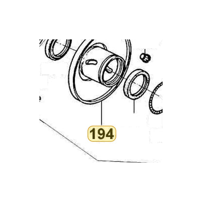 KYMCO Face Complete Movable Driven 23220-KXCX-220, part location on the factory exploded-view diagram