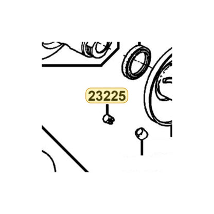KYMCO Guide Pin 23225-GCW3-001, part location on the factory exploded-view diagram