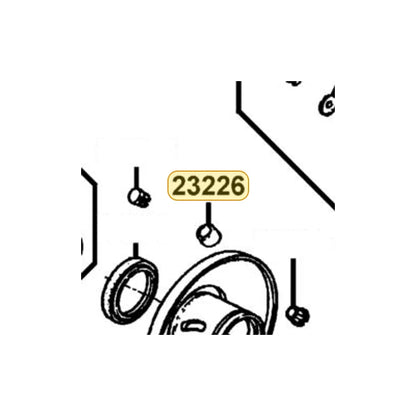 KYMCO Guide Roller 23226-GCW3-001, part location on the factory exploded-view diagram