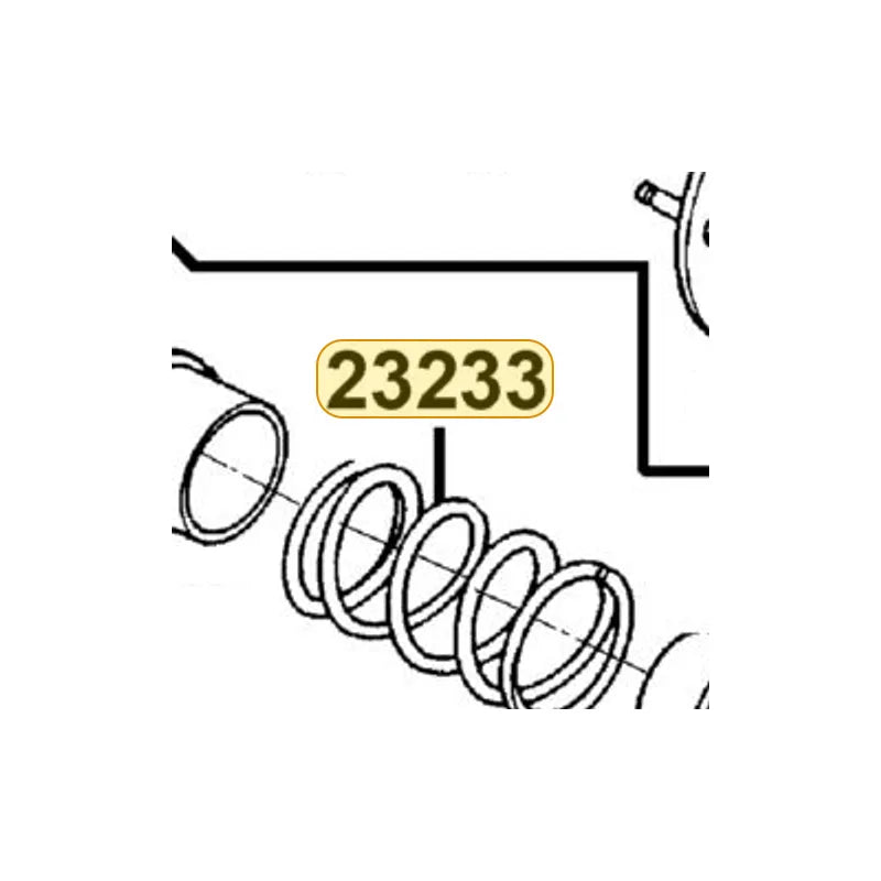 KYMCO Driven Face Spring 23233-LFB6-C00, part location on the factory exploded-view diagram