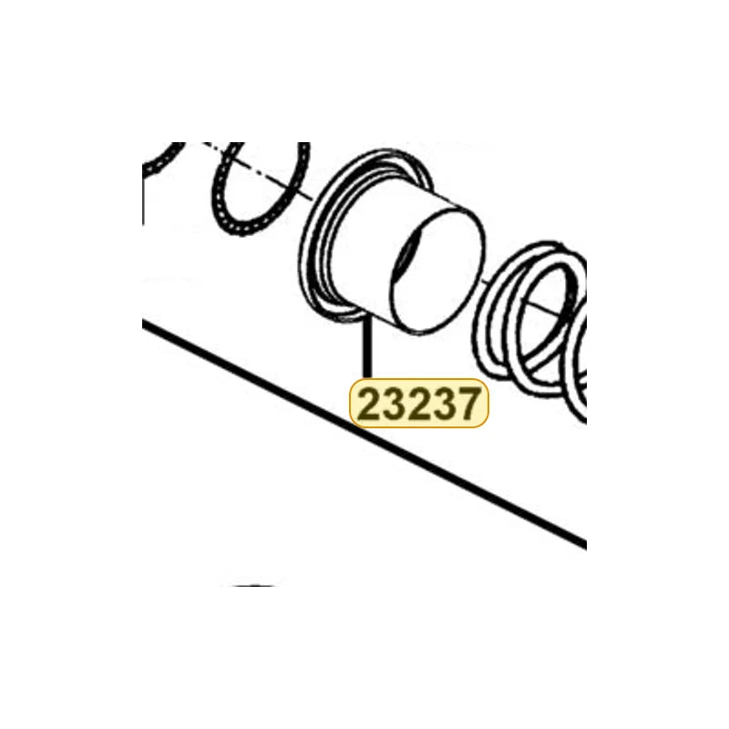 KYMCO Seal Collar 23237-GCW3-001, part location on the factory exploded-view diagram