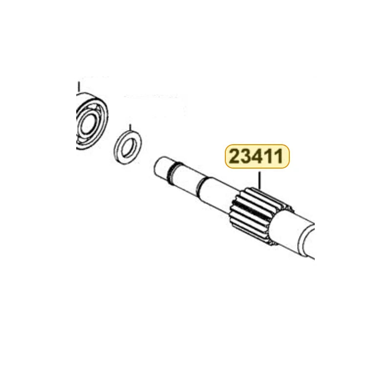 KYMCO Drive Shaft 23411-PTA7-900, part location on the factory exploded-view diagram