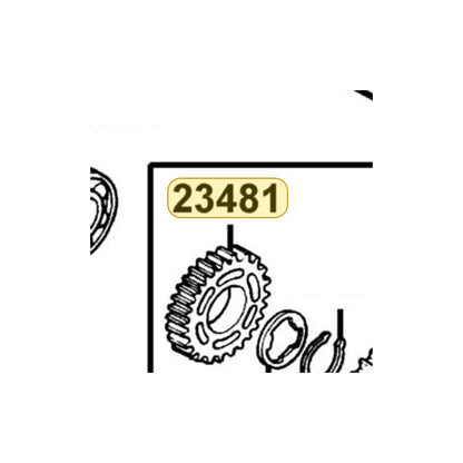 KYMCO Gear M-4 23481-LBA8-C10, part location on the factory exploded-view diagram