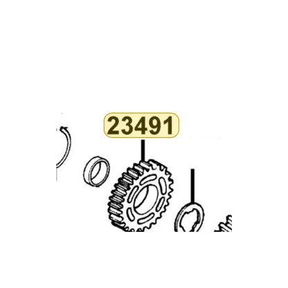 KYMCO Gear C-4 23491-LCA7-C10, part location on the factory exploded-view diagram