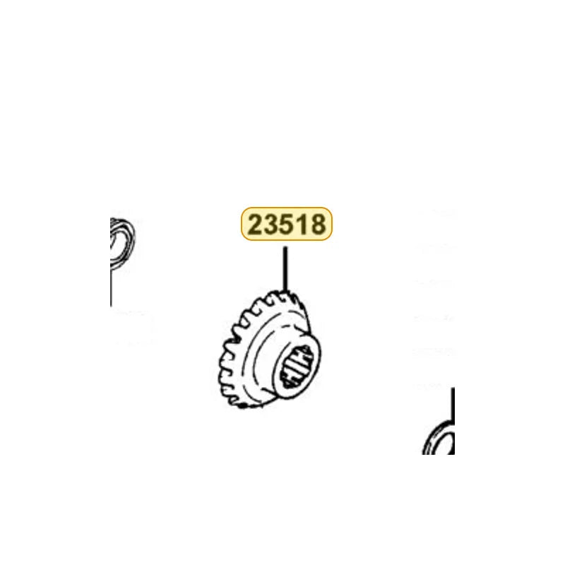 KYMCO Bevel Drive Gear 23518-PRB3-900, part location on the factory exploded-view diagram