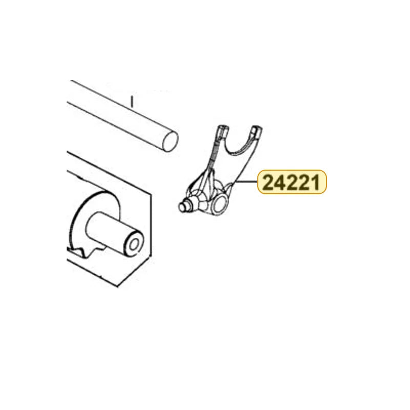 KYMCO Gear Shift Fork 24221-PTA7-900, part location on the factory exploded-view diagram