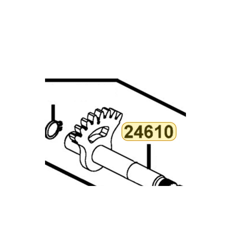 KYMCO Spindle Complete Drum Shift 24610-PTA1-900, part location on the factory exploded-view diagram