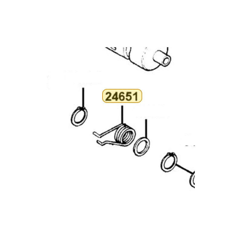 KYMCO Gear Shift Return Spring 24651-PRB3-900, part location on the factory exploded-view diagram