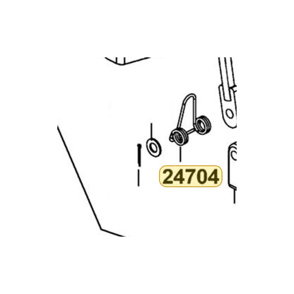 KYMCO Shift Spring 24704-ABC9-M00, part location on the factory exploded-view diagram