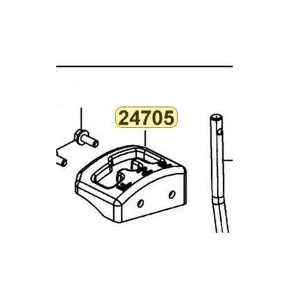 KYMCO Shift Lever Guide Cover 24705-ABC9-M00, part location on the factory exploded-view diagram