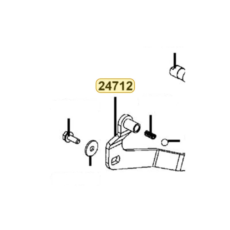 KYMCO Shift Guide Stay 24712-AEE9-M00, part location on the factory exploded-view diagram