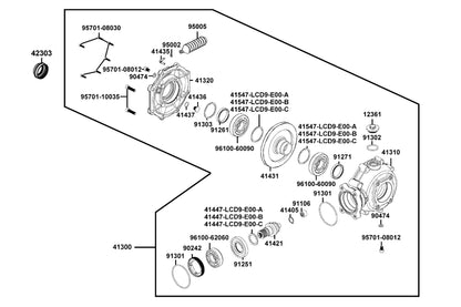Oil Seal 42*62*7 — 91271-LCD9-E00 — KYMCO exploded-view diagram