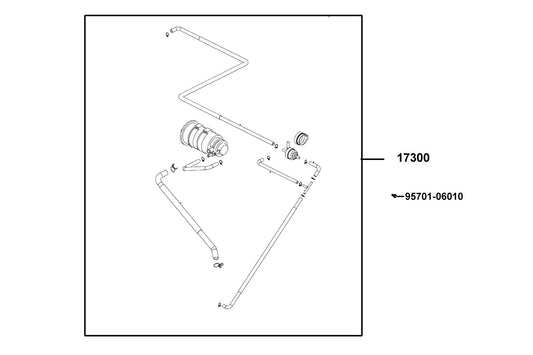 Canister-pcv Assy — 17300-ACC1-M30 — KYMCO exploded-view diagram