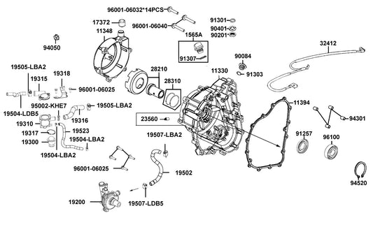Oil Seal 45*60*7 — 91257-LDB5-E00 — KYMCO exploded-view diagram