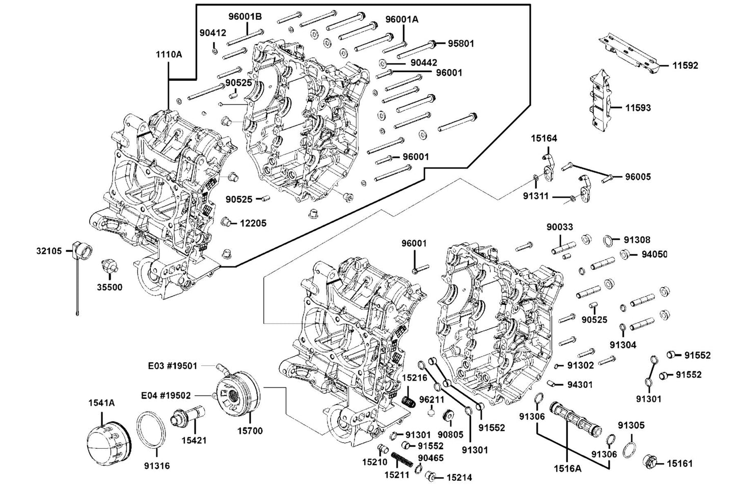 Oil Water Heat Exchanger — 15700-LGC6-E00 — KYMCO exploded-view diagram