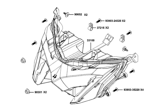 Nut Flange 6MM — 90301-LAC5-671 — KYMCO exploded-view diagram